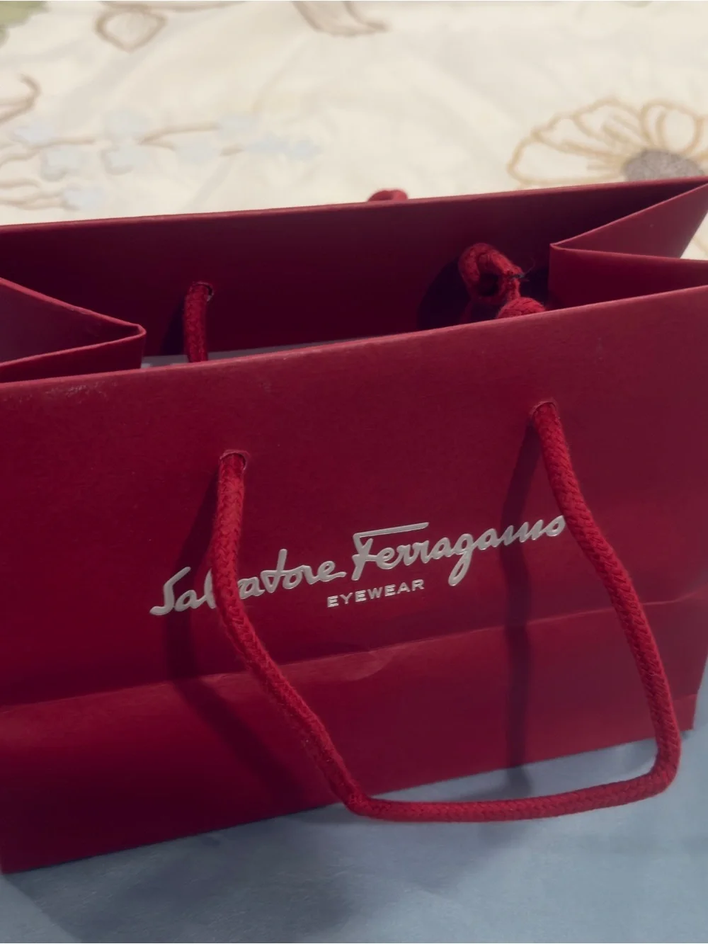 Salvatore Ferragamo Red Tote with Rope Handles